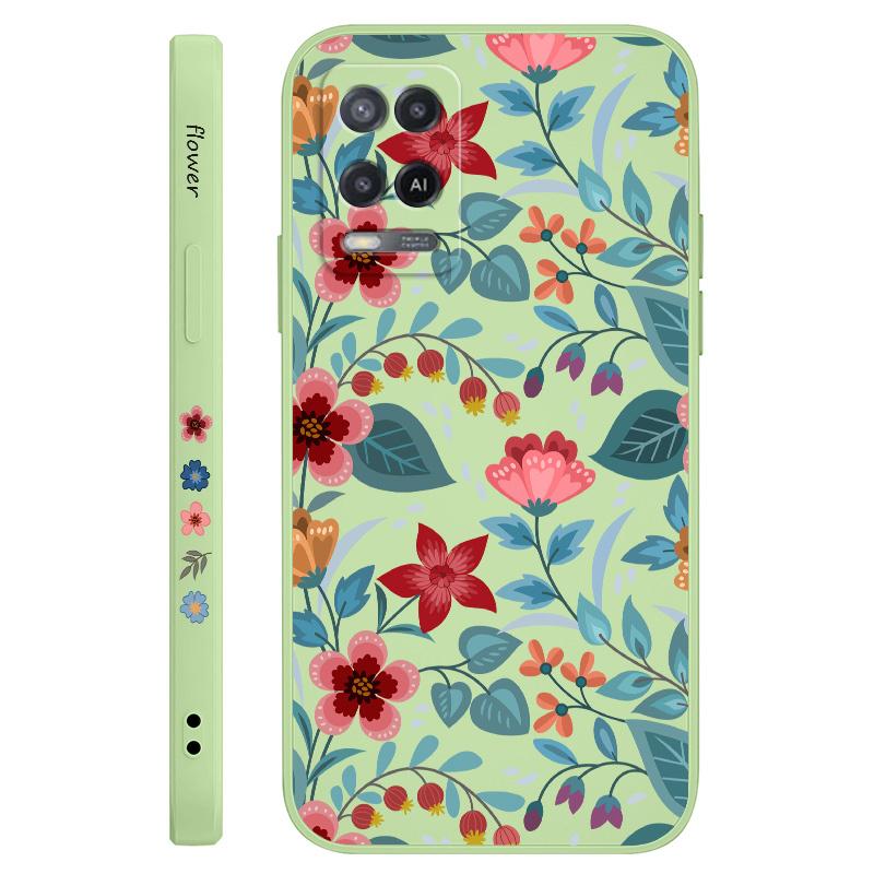 Stretching Flowers Phone Case For OPPO A54 A74 A57 A77 A78 A96 A76 A95 A94 A83 A53 A72 A52 A9 A5 A12 A31 2020 S 4G 5G Cover