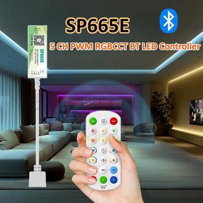 SP661E/62E/63E/64E/65E/68E 1-канальный/2-канальный/3-канальный/4-канальный/5-канальный Управление через приложение и 2.4G RF пульт дистанционного управления Для одноцветных RGBW RGBCCT светодиодных лент
