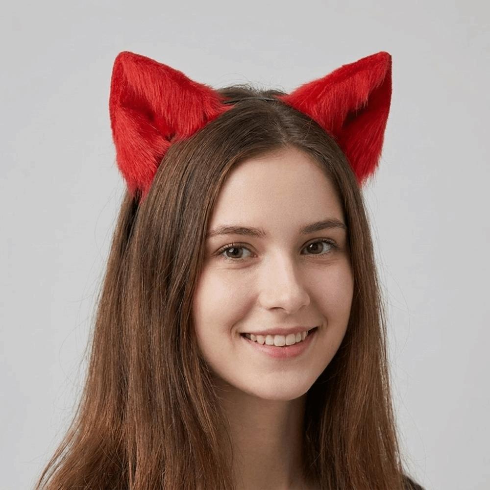 Artificial Cat Ears Headband Furry Lolita Ears Headwear Practical Hair Accessories Adults