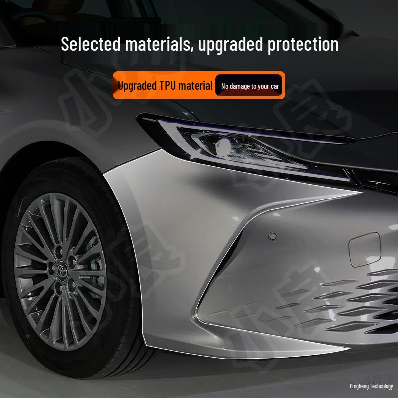 Toyota Camry Front & Rear Bumper TPU Protective Film - Transparent & Invisible, Fits 25 Models