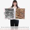 3D Brick Pattern Self-Adhesive Wall Sticker: Anti-Collision, Soft, 35x38, Small Size