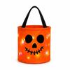 LED Halloween Candy Bucket Ghost Print Halloween Tote Bag New Pumpkin Bucket  Kids