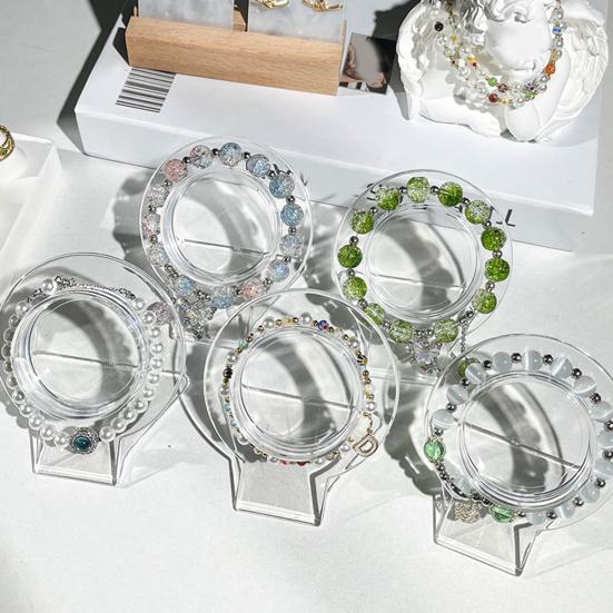 5 шт. Прозрачный держатель для браслета, компактный портативный органайзер для часов, противоскользящий, ювелирные изделия