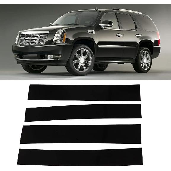 6 Pcs Side Door Window Cover Trim,Glossy Black Pillar Posts Decal Sticker For Civic Sedan 10Th Gen 2016‑