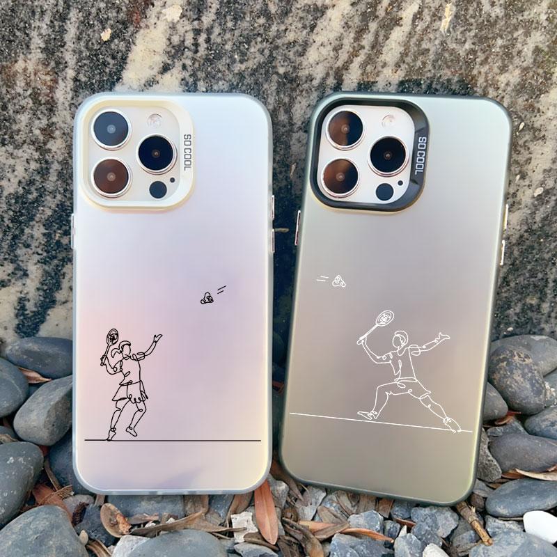 Чехол для телефона с изображением самолета и сердца для пары, для Apple iPhone 13 Mini 12 11 Pro Max 16 14 15 Pro Max Plus, противоударный, лазерный