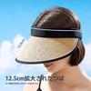 Sun Visor for Straw Sun UV Protection Sun Wide Slimming Fly One Size [LEZOOY] Women, Hat, UPF+50, Hat, Spring/summer, Brim, Effect, Won't Away,