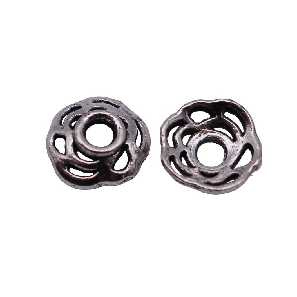 Многоцветные Спиральные Цветочные Колпачки Бусины-Разделители для Изготовления Украшений Компоненты