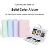 108 Sheets Pure Colour Album Green Pink Ticket Card Collection Book High Capacity for Fujifilm Instax Mini 12 for Collection