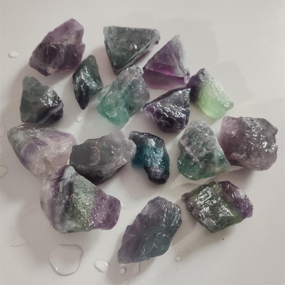 Natural Raw Fluorite Crystals Rough Stones Mineral Healing Crystals Gemstones Specimens Collectible Home Decor