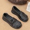 Summer Women Loafers Genuine Leather Comfort Flat Mother Shoes Female Footwear Slip-On Women's Flats Comfortable Handmade Shoes