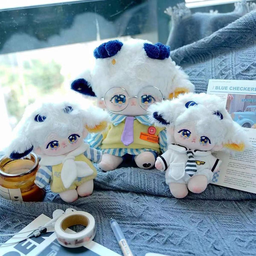 10cm Mini Cute Plush Doll Toys Little Sheep Series Seastar /Normal Body Cotton Doll with Animal Ear Tail Girl Kid Birthday Gift