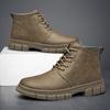 Модные мужские ботинки из натуральной кожи, роскошные кожаные ботильоны для мужчин с плюшевой подкладкой, теплые зимние мужские кроссовки для отдыха на открытом воздухе, размер 37-47