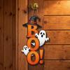 2D Flat Halloween Ghost Pendants Wooden Ghost Hanging Sign  Kitchen Hanging