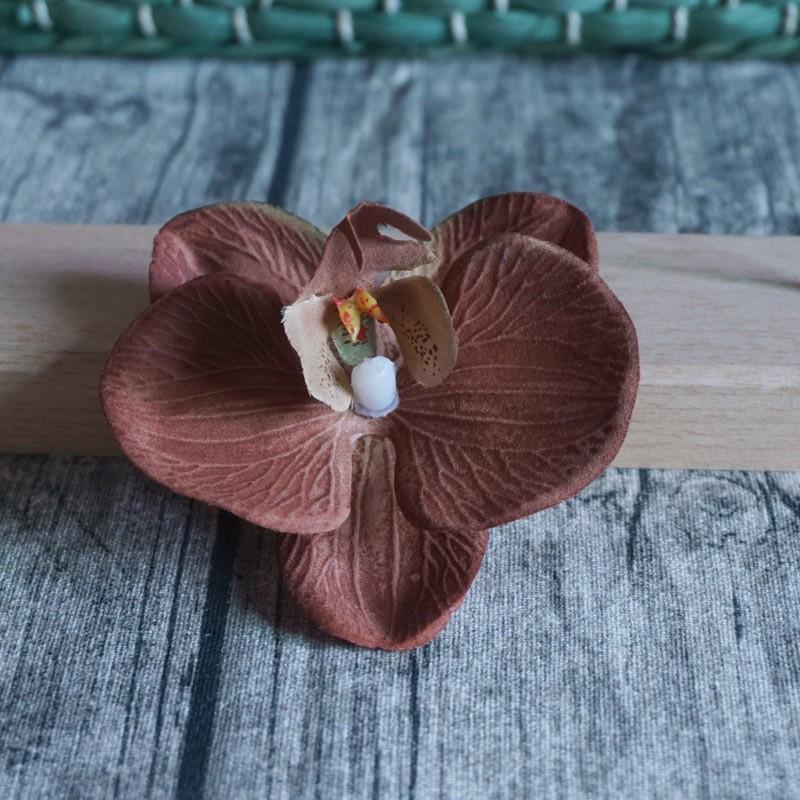 8,5 см заколка для волос в виде орхидеи для женщин, заколки для волос с искусственными цветами, милые аксессуары для волос для свадебной вечеринки, подарки