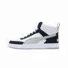 Dribble Mid Navy Ash Grey Unisex Sneakers Blue White 400980-03