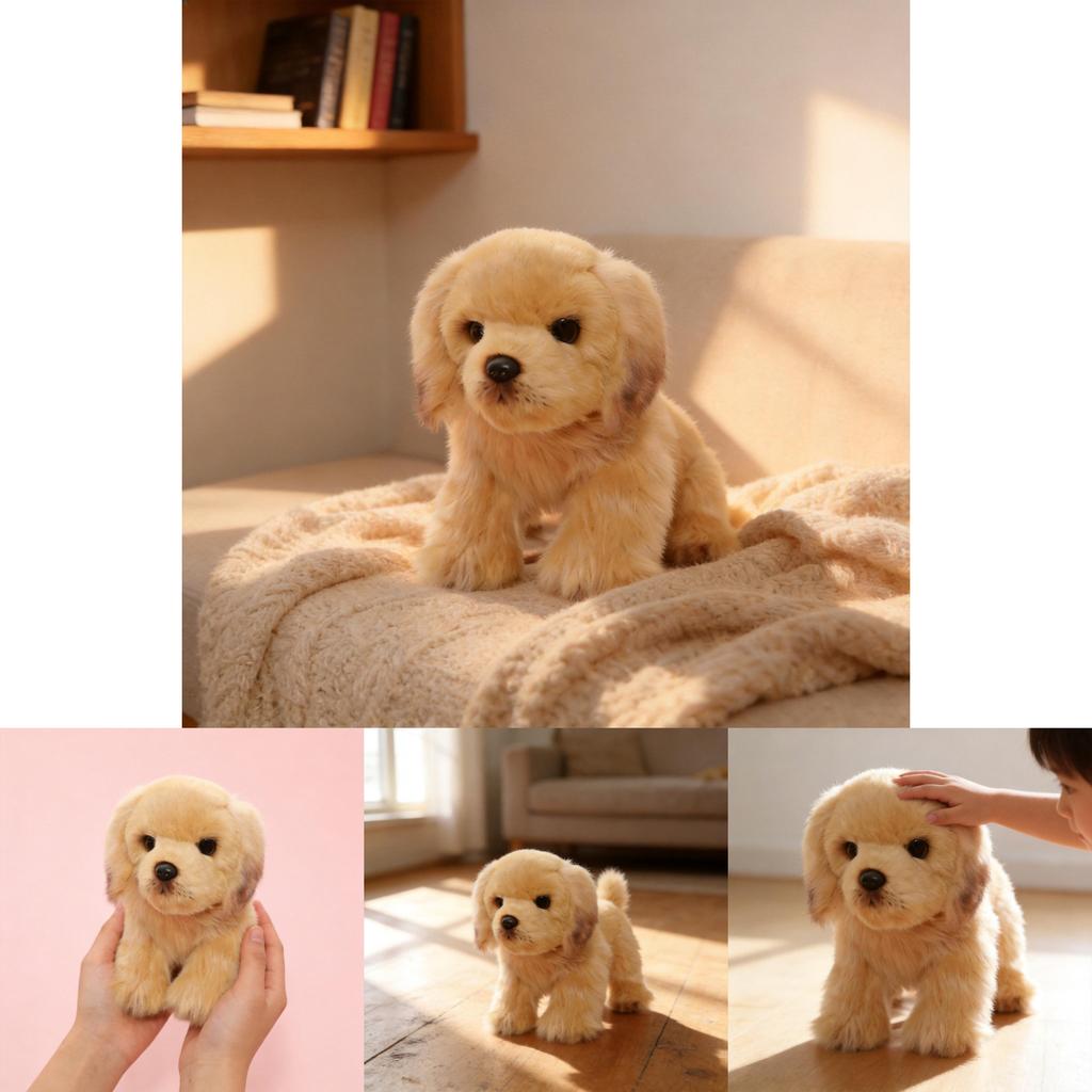 Highend Plush Dog Toy Golden Retriever Soft Stuffed Animal For Gifts And Decor