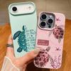 Красочный чехол для телефона 'Морской парк' для iPhone 17 16 Pro Max, роскошная матовая силиконовая крышка с текстурой кожи для iPhone 15 14 13 Pro Max 11 16e 17e