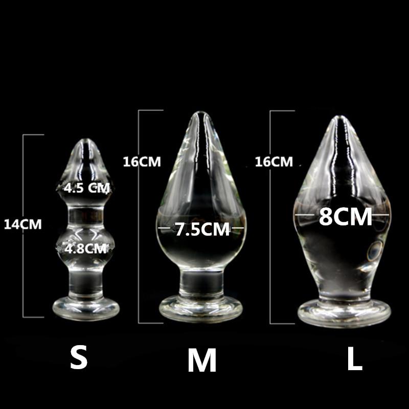 16 см большой прозрачный хрустальный стеклянный анальная пробка вагинальные шарики для взрослых мастурбация огромные анальные секс-игрушки для женщин мужчин геев
