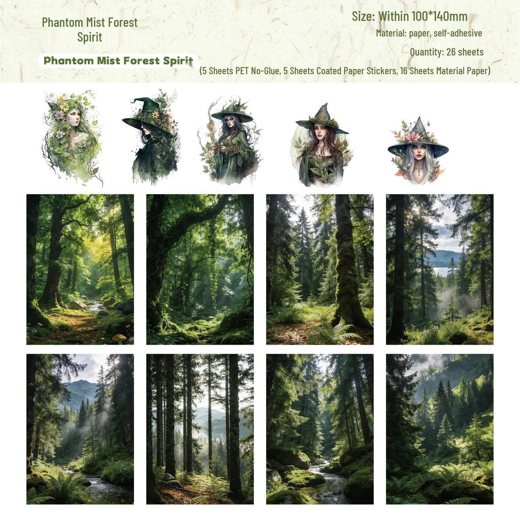 Ретро История Серия Сюньсянь: Европейский набор материалов с персонажами - 6 стилей для украшения журнала