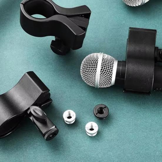 Микрофонный зажим Регулируемый микрофонный зажим для микрофонов с диапазоном внешнего диаметра от 1,26" до 2,36" для сцены церкви студии