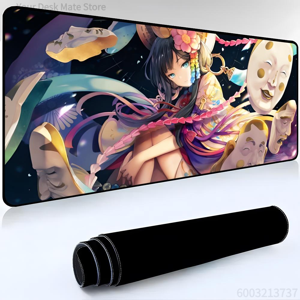 Аниме T-touken R-ranbu Коврик для мыши Mouse Pad Большой Игровой С заблокированным краем Утолщенный Настольный коврик для компьютерной клавиатуры
