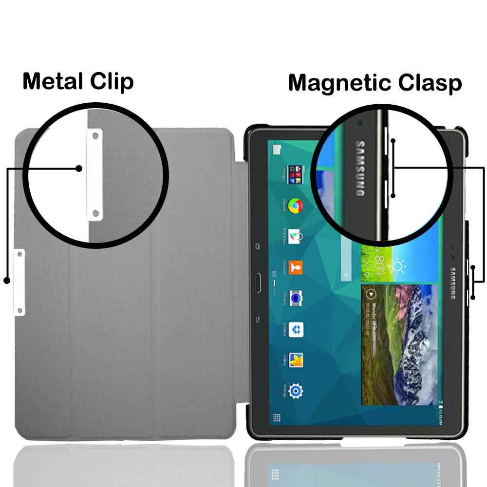 Умная обложка для планшета Samsung Galaxy Tab S 10.5", легкий чехол-книжка для SM-T800 T805 с магнитной подставкой, авто-сон