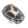 Natural Septerian Stone Gemstone 925 Sterling Silver Jewelry Ring Size 9 N5j27