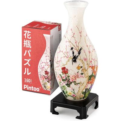 3D-пазл Pintoo Цветочная ваза 160 деталей Дизайн с птицами 11x11x24 см Декоративный элемент для дома