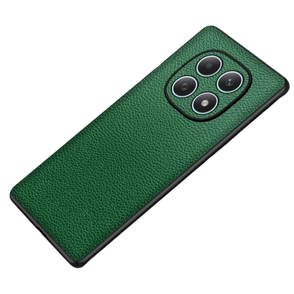 Чехол для телефона для Xiaomi Poco M8 5G/Redmi Note 15 5G (Глобальный)/15 4G (Глобальный) Защитная задняя крышка для телефона из ПУ-кожи с текстурой личи, покрывающая ПК + ТПУ