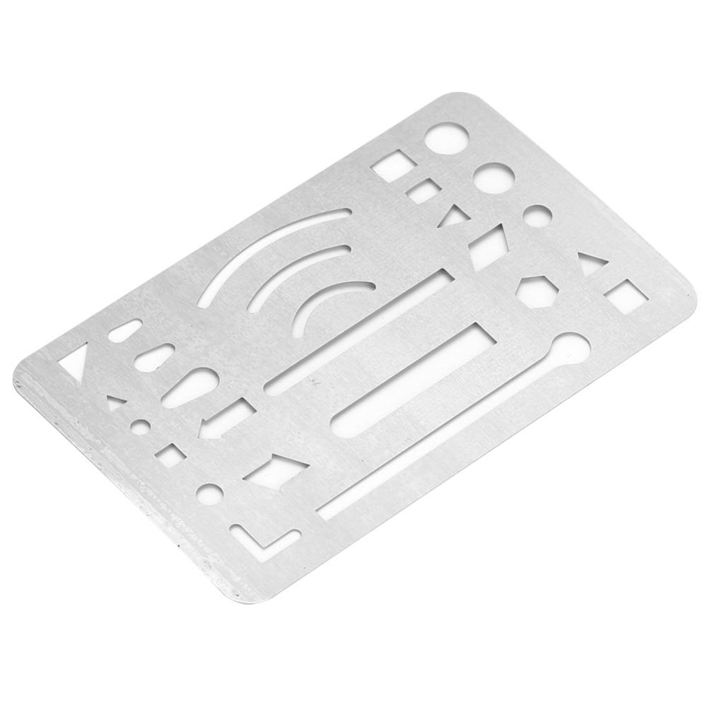 10PCS 27 Holes Erasing Shield Multi-shape Drawing Pattern Ruler  Draft Creation