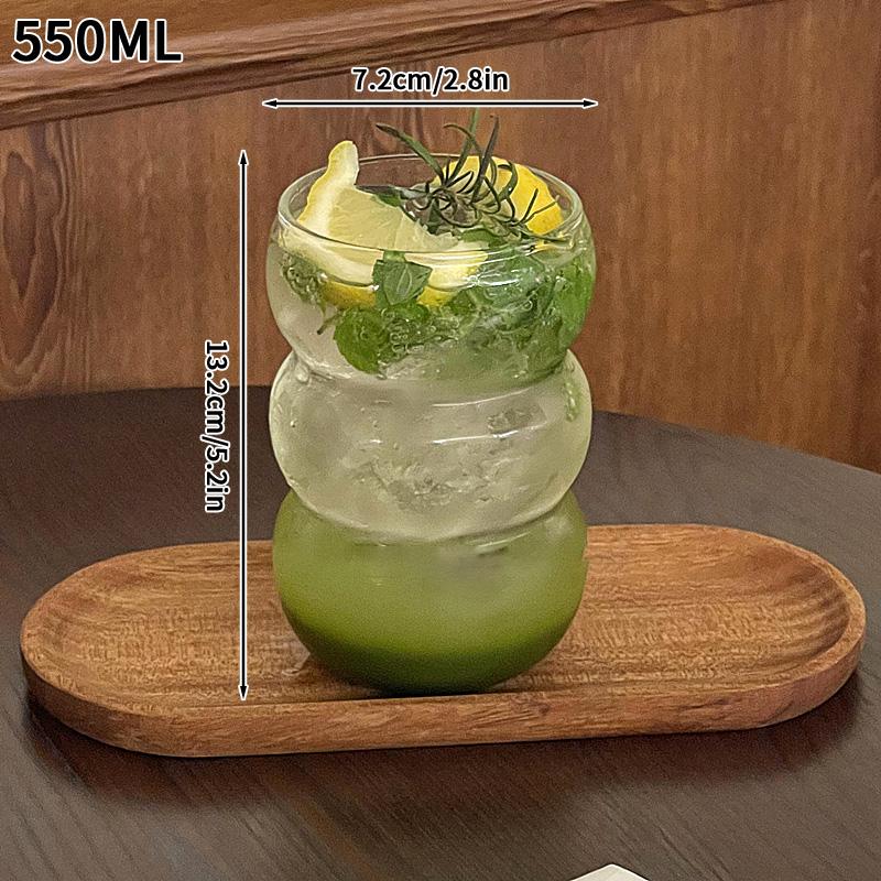Transparent Glass Cup Retro Coffee Drinkware Juice Milk Transparent Coffee Mug Iced Water Mug Cocktail Beer Glasses Home Decor