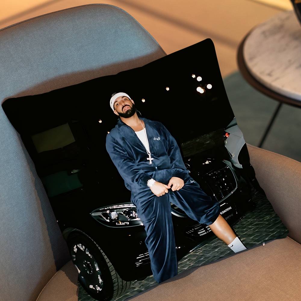 For All The Dogs Iceman Drake Pillow Case Anti-Dustmite Pillowcase Invisible Zipper Silky Short Plush Sofa Cushion Cover