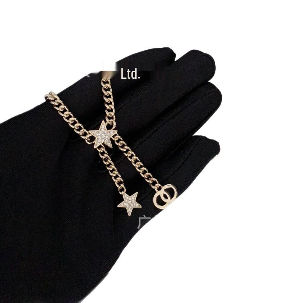 Элегантное двойное С-образное ожерелье-звезда с кисточками Seiko для женщин