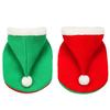 Pet Hoodie Dogs Winter Costume Holiday Outfit Red Green Fleece Warm Two-Legged Dog Sweater
