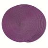 1 Pieces 15-Inch Round Woven PP Placemats, Washable Non-Slip Insulated Table Mats for Home Decor Dining Table Festival Party