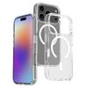 For iPhone 17 Pro Magnetic Case 2.0mm Scratch Resistant TPU+PC Clear Phone Cover
