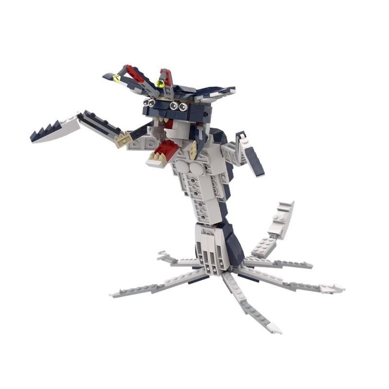 Bricklink Идеи Subnautica Монстры Глубин 31088 Морской Голодный Акула Мир Креативные Строительные Блоки Детские Игрушки Рождественский Подарок