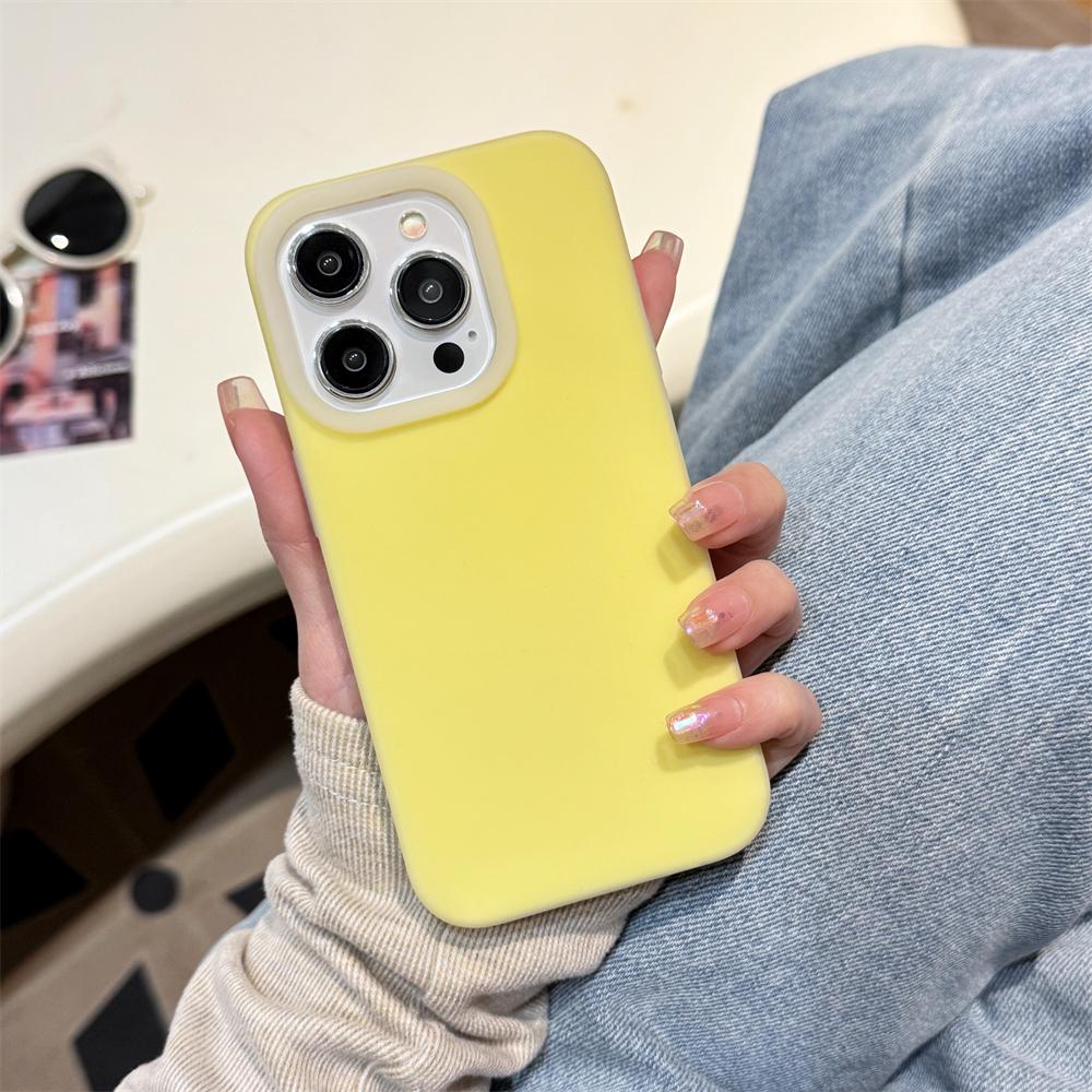 Роскошный Чехол из Жидкого Силикона Конфетного Цвета для iPhone 16 15 14 13 12 Pro Max Puls 11 Мягкий Ударопрочный Бампер Матовое Покрытие