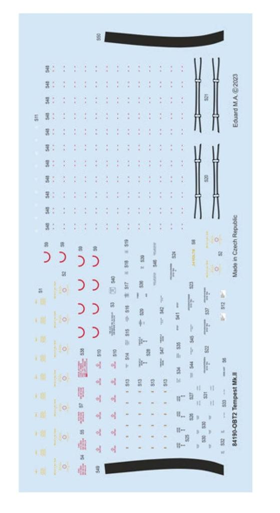 Eduard 1/48 Scale Weekend Edition British Hawker Tempest MK.2 Plastic Model Kit EDU84190