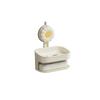Plastic Suction Cup Soap Holder Wall Mounted Vacuum Suction Soap Dish Soap Sponge Holder  Kitchen