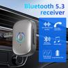 Автомобильный Bluetooth 5.3 AUX адаптер шумоподавление 3,5 мм разъем стерео беспроводной аудио приемник с микрофоном для усилителя динамика