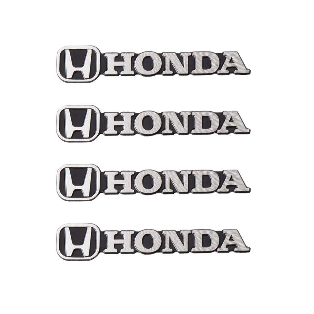 AQW1 2/4pcs New Car Audio Decorate 3D Aluminum Badge Emblem Sticker For Honda Civic Fit Jazz Accord CRV HRV City Odyssey Passport