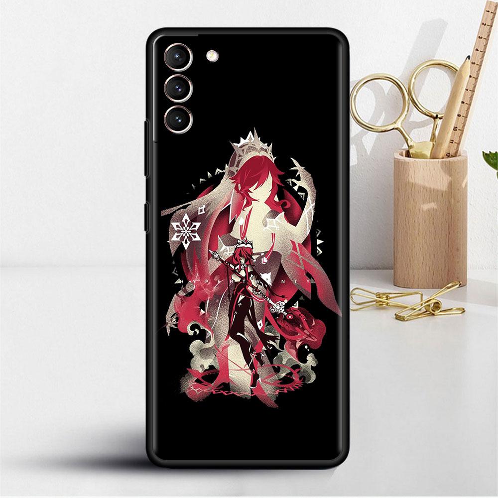 Аниме Genshin Impact Мягкий чехол для Samsung Galaxy S22 S20 FE S21 S10 S9 Plus S8 Note 20 Ultra 10 Lite Чехол для телефона