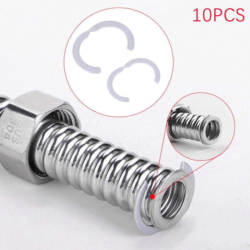 10 шт., сегментные кольца для гофрированной трубы из нержавеющей стали, кольца Dn16, Dn20, Dn25, Dn32, гофрированная труба для солнечной энергии, специальные стопорные кольца, солнечные детали