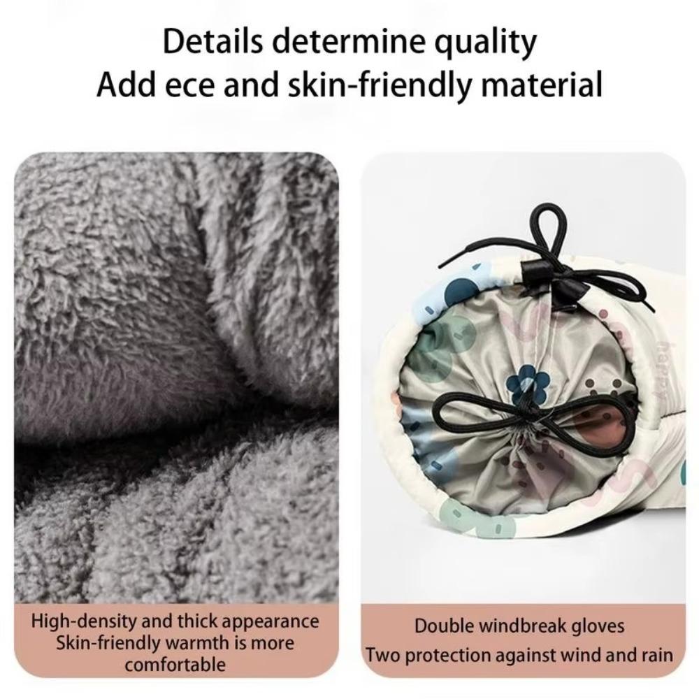 Winter Hand Protector Motorcycle Handlebar Gloves Windproof Hand Covers Warmers