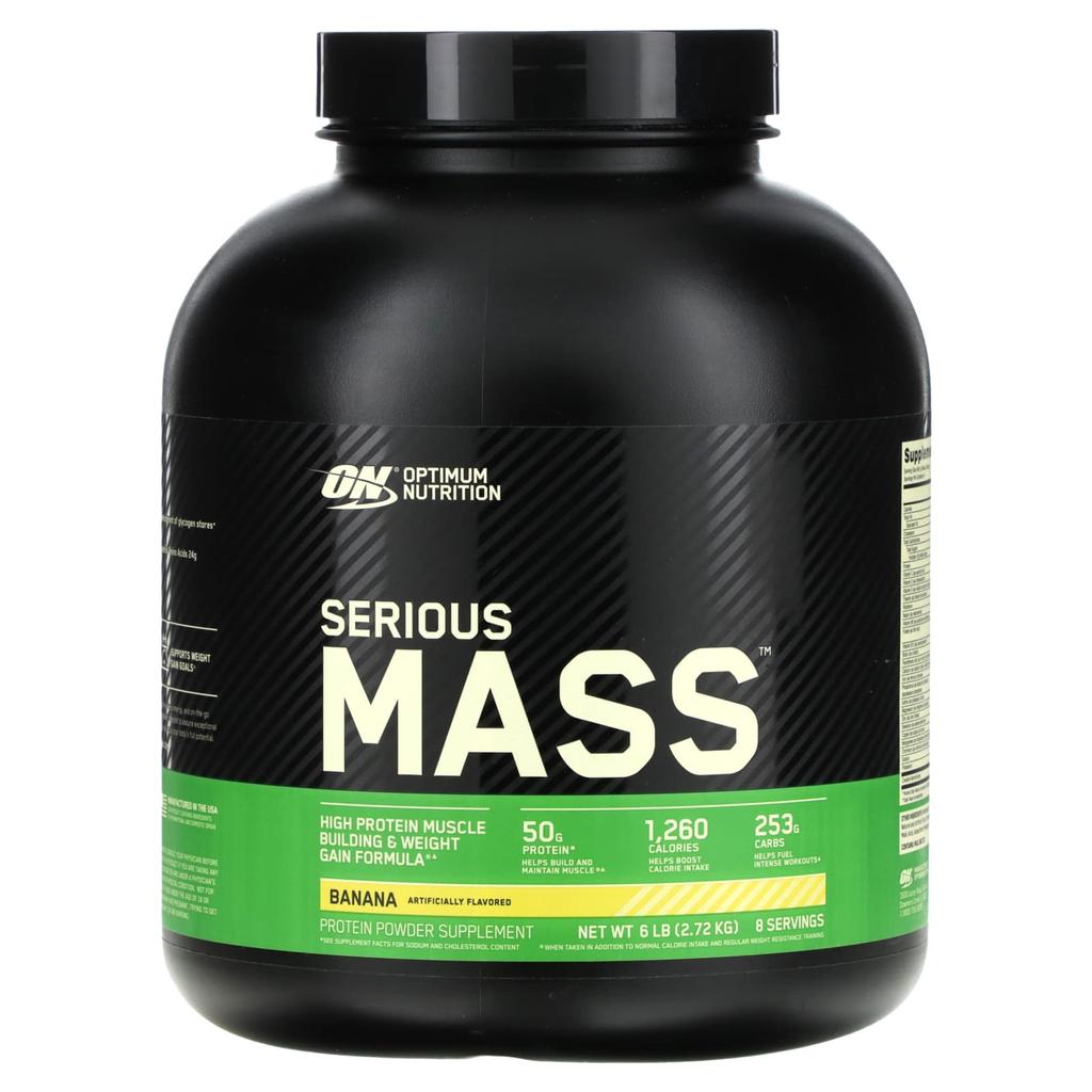 Optimum Nutrition Serious Mass™, Banana, 6 Lb (2.72 Kg)