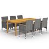 Day and Night - Day and Night Gray 7-Piece Garden Dining Set