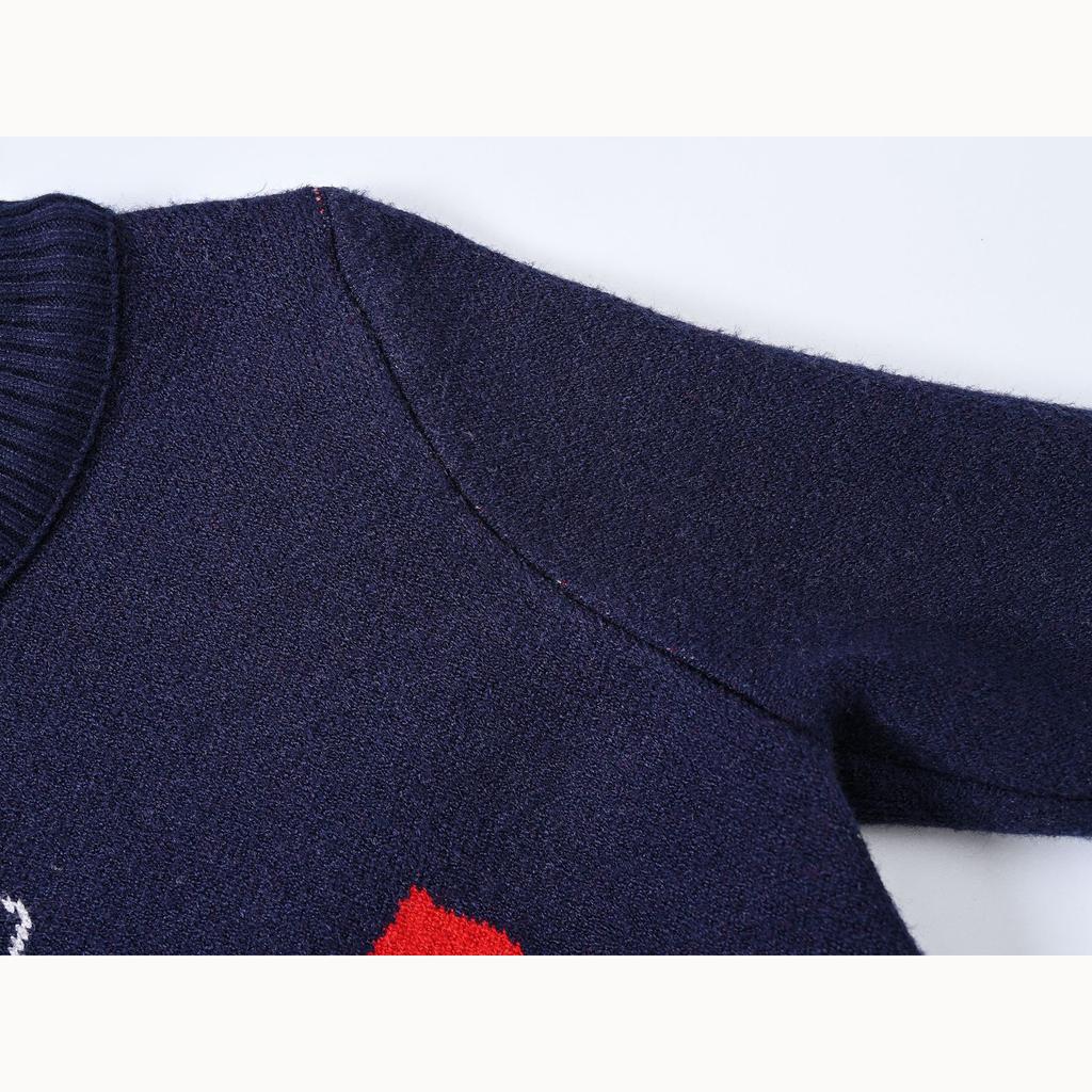 Fall and Winter Boys and Girls In Small Children's Children's Clothing Christmas Elk England Fashion Loose Pullover Sweater