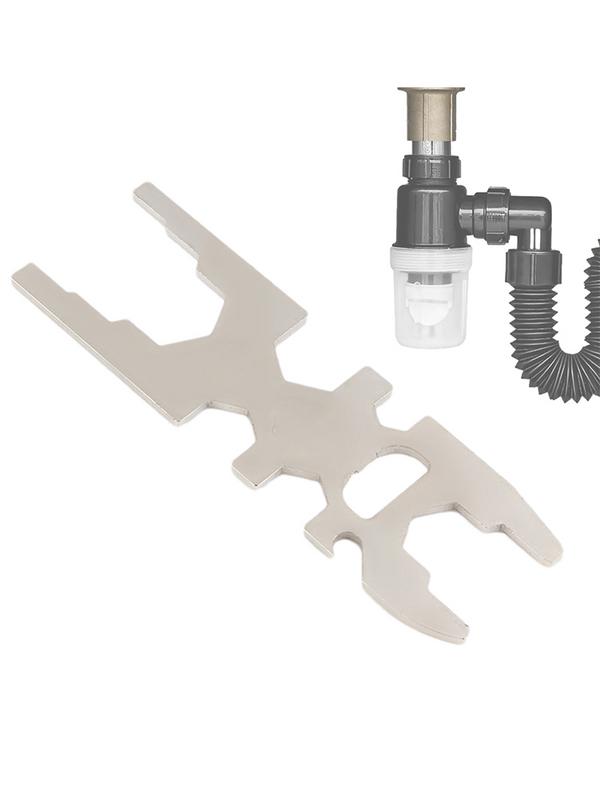 Shower Faucet Wrench Carbon Steel Hexagonal Faucet Hose Wrench With Bottle Opener Mouth Valve Core Repair And Installation Tool