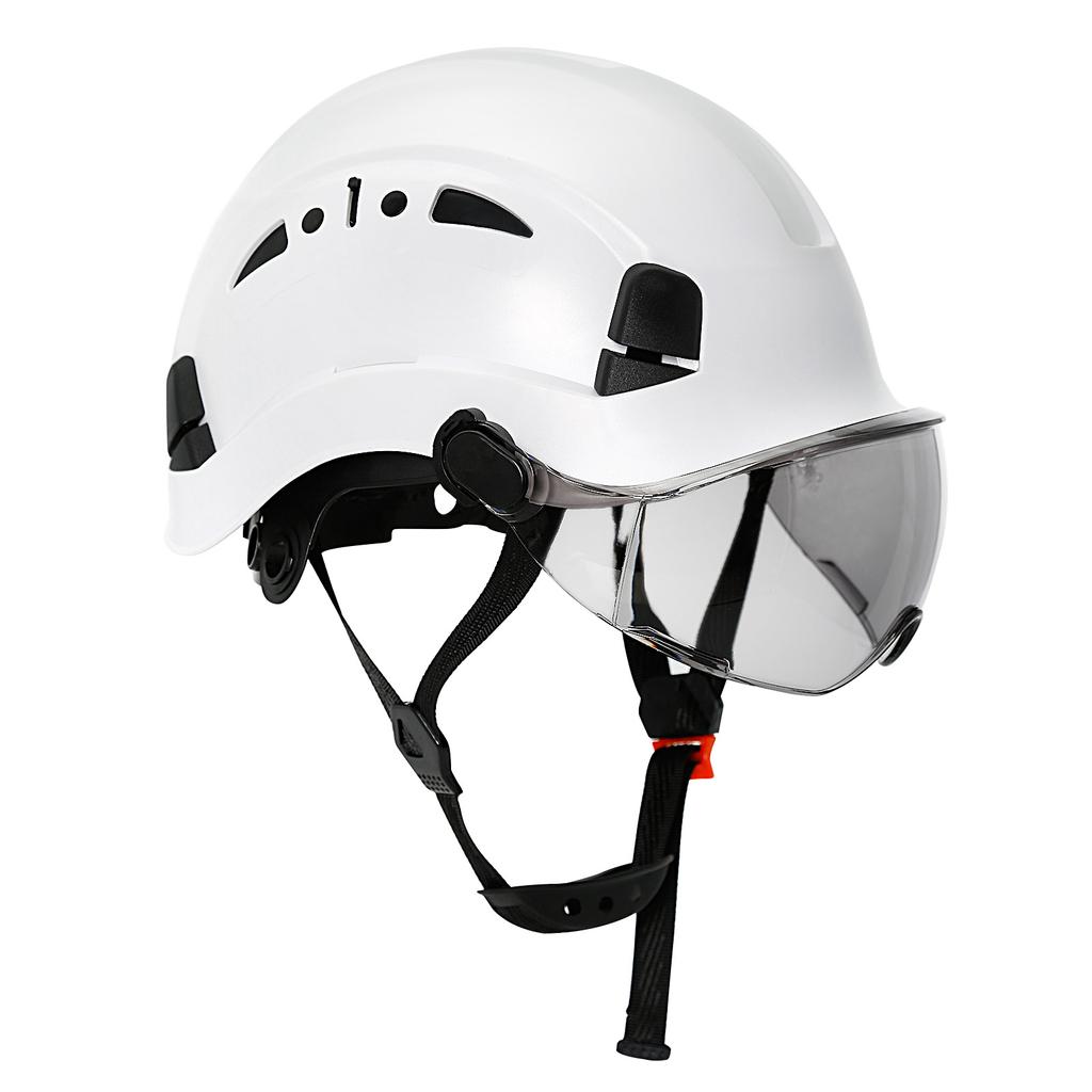 Construction Hard Hat with Visor Safety Helmet with Goggles Protective Working Rescue Cap Riding Helmet Rescue Climbing Helmets